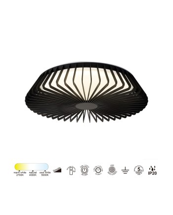 HIMALAYA PLAFÓN * PLAFÓN LED 53 CM NEGRO